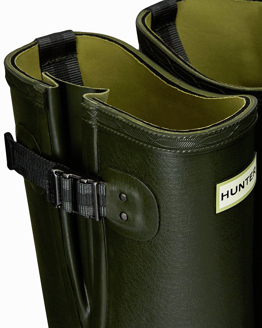 Mens Hunter Balmoral Adjustable 3Mm Neoprene - Tall Rain Boots Dark Olive - 3746-TAOZH